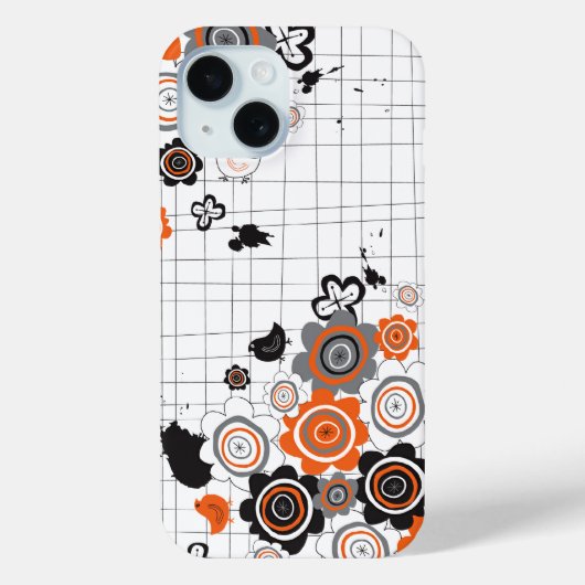 Orangefarbene Blume Kichen Grunge Knöchel Kid Case-Mate iPhone Hülle (Rückseite)