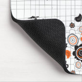 Orangefarbene Blume Kichen Grunge Knöchel Kid Mousepad (Ecke)