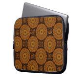 Orangefarbene Blume Laptop Sleeve (Vorderseite Links)