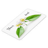 Orangefarbene Blume Magnet (Linke Seite)