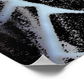 Orangefarbene Blume mit Hintergrund Poster (Ecke)