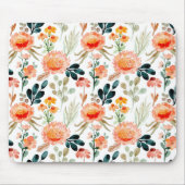 Orangefarbene Blume Mousepad (Vorne)