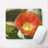 Orangefarbene Blume Mousepad (Mit Mouse)