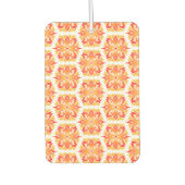 Orangefarbene Blume, Muster von Blume, Muster von Autolufterfrischer (Vorderseite)