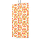 Orangefarbene Blume, Muster von Blume, Muster von Autolufterfrischer (Links)