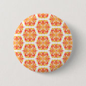 Orangefarbene Blume, Muster von Blume, Muster von  Button (Vorderseite)