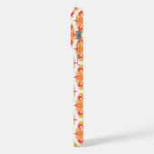 Orangefarbene Blume, Muster von Blume, Muster von iPhone Hülle (Linke Seite)