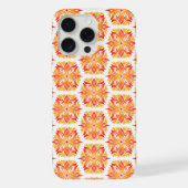 Orangefarbene Blume, Muster von Blume, Muster von iPhone Hülle (Rückseite)