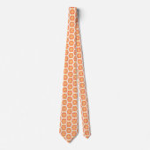 Orangefarbene Blume, Muster von Blume, Muster von Krawatte (Vorderseite)