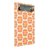 Orangefarbene Blume, Muster von Blume, Muster von  Mini Klemmbrett (Schrägansicht)