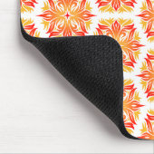 Orangefarbene Blume, Muster von Blume, Muster von Mousepad (Ecke)
