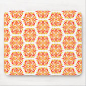 Orangefarbene Blume, Muster von Blume, Muster von Mousepad (Vorne)