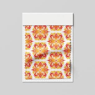 Orangefarbene Blume, Muster von Blume, Muster von  Stoff