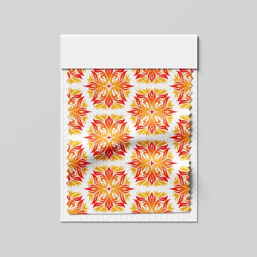 Orangefarbene Blume, Muster von Blume, Muster von Stoff