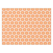Orangefarbene Blume, Muster von Blume, Muster von Tischdecke (Vorderseite (Horizontal))