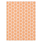 Orangefarbene Blume, Muster von Blume, Muster von Tischdecke (Vorderseite)
