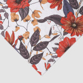 Orangefarbene Blume nahtlos Seidenpapier (Detail)