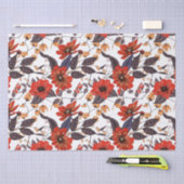 Orangefarbene Blume nahtlos Seidenpapier (Handwerk)