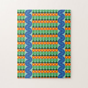 Orangefarbene Blume - Puzzle