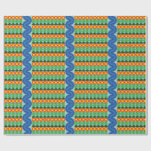 Orangefarbene Blume - Schleifpapier Geschenkpapier (Flach)