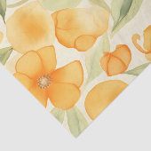 Orangefarbene Blume Seidenpapier (Ausschnitt)