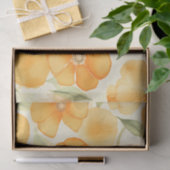 Orangefarbene Blume Seidenpapier (Geschenk)