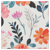 Orangefarbene Blume Stoff (Nahaufnahme)