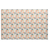 Orangefarbene Blume Stoff (Yard (91,4 cm))