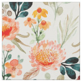 Orangefarbene Blume Stoff (Nahaufnahme)