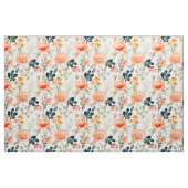 Orangefarbene Blume Stoff (Fat Quarter (45,7 x 55,9 cm))