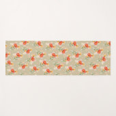 Orangefarbene Blume Yoga Mat Yogamatte (Vorderseite (Horizontal))