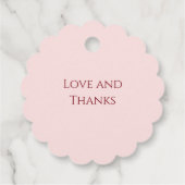 Orangefarbene Blumen Chinesischer Rahmen Frühjahrs Geschenkanhänger (Rückseite)