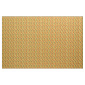 Orangefarbene Blüte auf gelbem Hintergrund Stoff (Fat Quarter (45,7 x 55,9 cm))