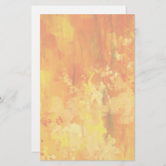 Orangefarbene Bodenbeläge Briefpapier (Vorne/Hinten)