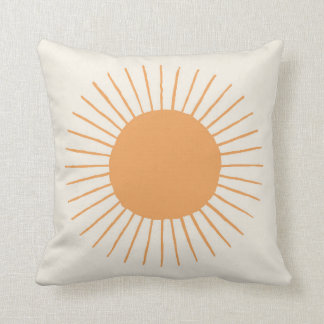 orangefarbene Boho-Sonne-Schlafsaal-Dekorations-Ki Kissen