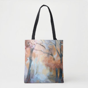 Orangefarbene, braune Bäume Herbst Tasche