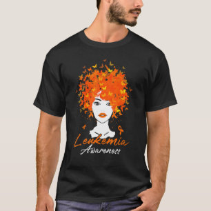 Orangefarbene Butterfische Leukämie Sensibilisieru T-Shirt