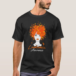 Orangefarbene Butterfische Leukämie Sensibilisieru T-Shirt