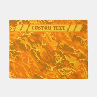 Orangefarbene Camouflage Doormat mit benutzerdefin Fußmatte