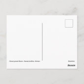 Orangefarbene Chinesische Pfingsteine Blume Postkarte (Rückseite)