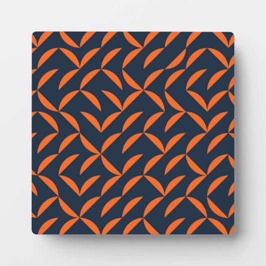 Orangefarbene, coole, moderne, trendige, gewölbte fotoplatte (Vorderseite)