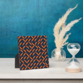 Orangefarbene, coole, moderne, trendige, gewölbte fotoplatte (InSitu)