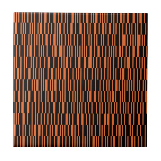 Orangefarbene, coole, trendige, moderne geometrisc fliese (Vorderseite)