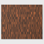 Orangefarbene, coole, trendige, moderne geometrisc geschenkpapier (Flach)