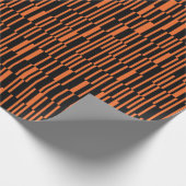 Orangefarbene, coole, trendige, moderne geometrisc geschenkpapier (Ecke)
