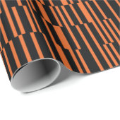 Orangefarbene, coole, trendige, moderne geometrisc geschenkpapier (Rolleneckpunkt)