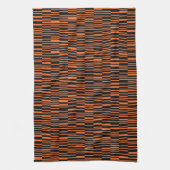Orangefarbene, coole, trendige, moderne geometrisc geschirrtuch (Vertikal)