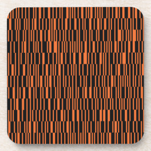 Orangefarbene, coole, trendige, moderne geometrisc getränkeuntersetzer