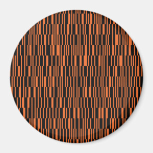Orangefarbene, coole, trendige, moderne geometrisc magnet