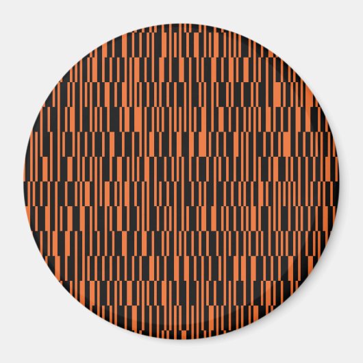 Orangefarbene, coole, trendige, moderne geometrisc magnet (Vorne)